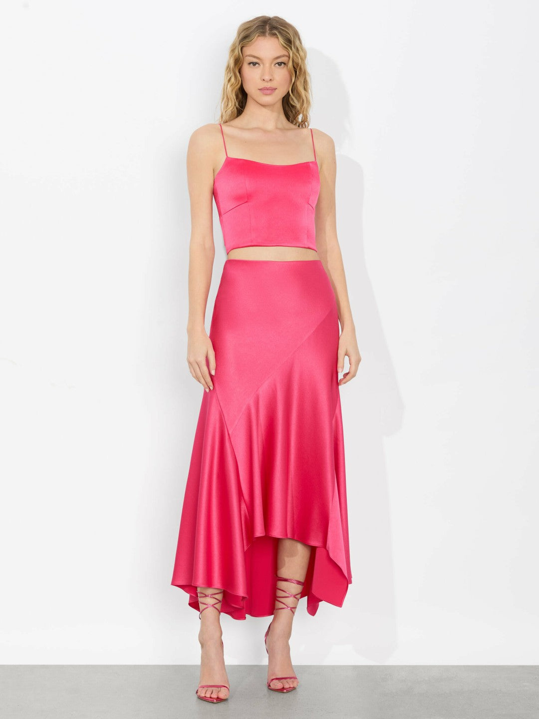 Saylor Bustier Cami Top In Raspberry - Alice + Olivia Women