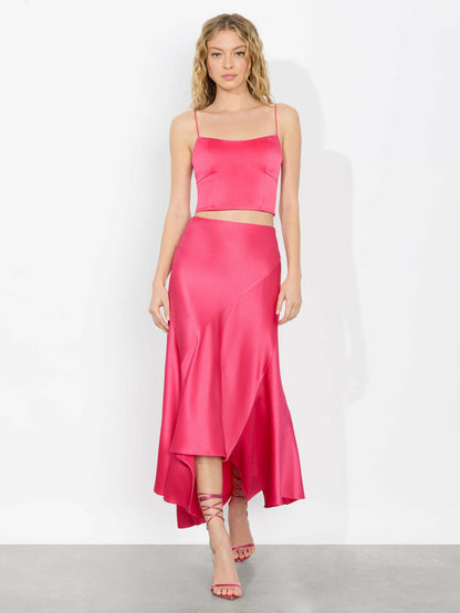 Saylor Bustier Cami Top In Raspberry - Alice + Olivia Women