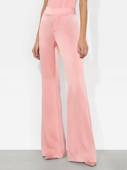 Deanna Bootcut Pant In Dusty Rose - Alice + Olivia Women