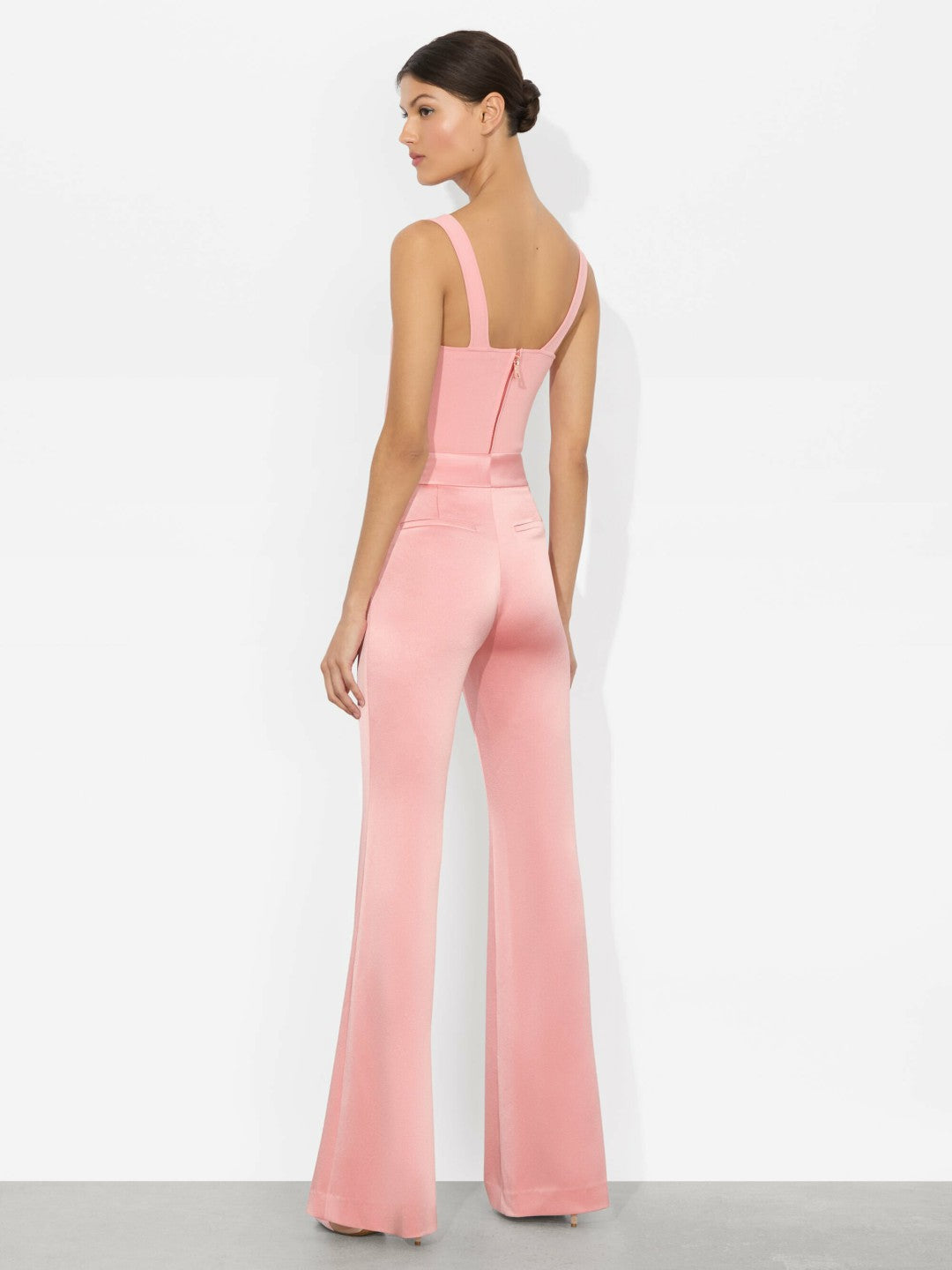 Deanna Bootcut Pant In Dusty Rose - Alice + Olivia Women