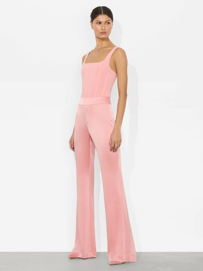 Deanna Bootcut Pant In Dusty Rose - Alice + Olivia Women