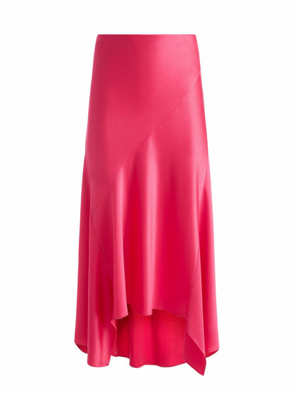 Rosa Midi Slip Skirt In Raspberry - Alice + Olivia Women