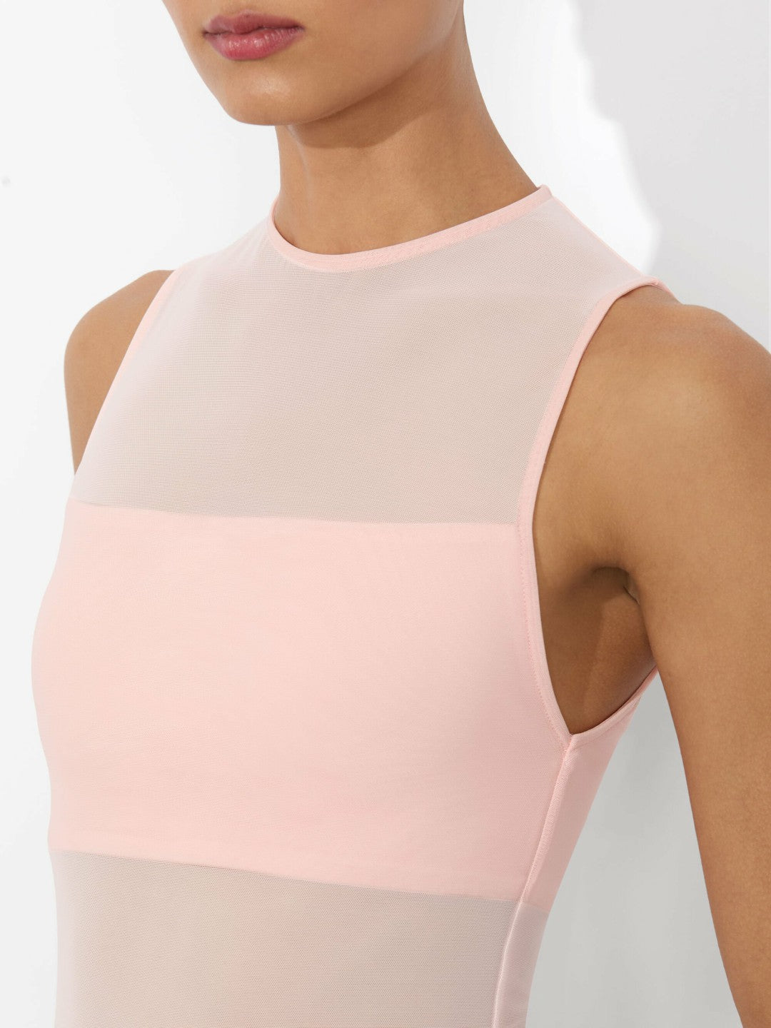 Bandeau Sleeveless Bodysuit In Pink Bloom - Alice + Olivia Women