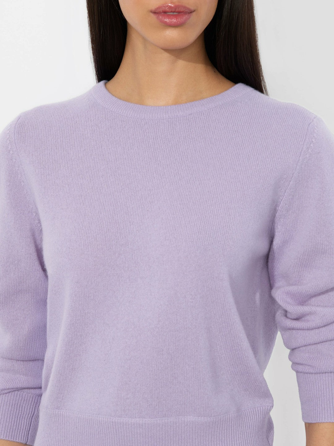 Carolann Cashmere Shrunken Pullover In Dark Lilac - Alice + Olivia Women