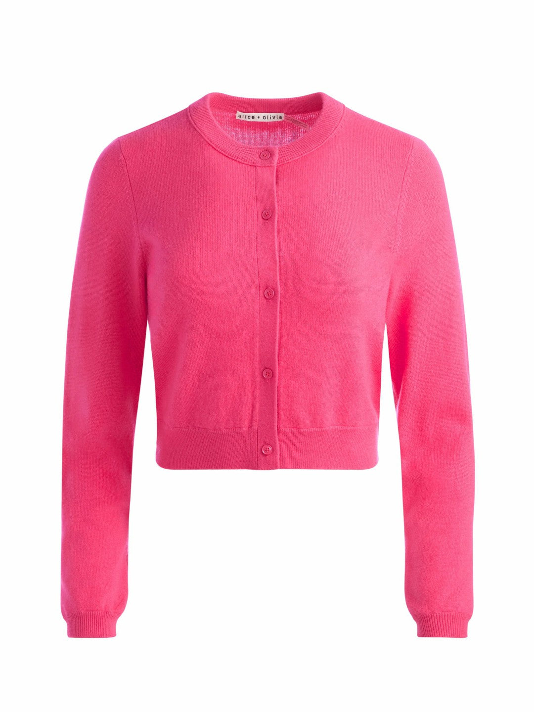 Dollie Cashmere Cardigan In Raspberry - Alice + Olivia Women