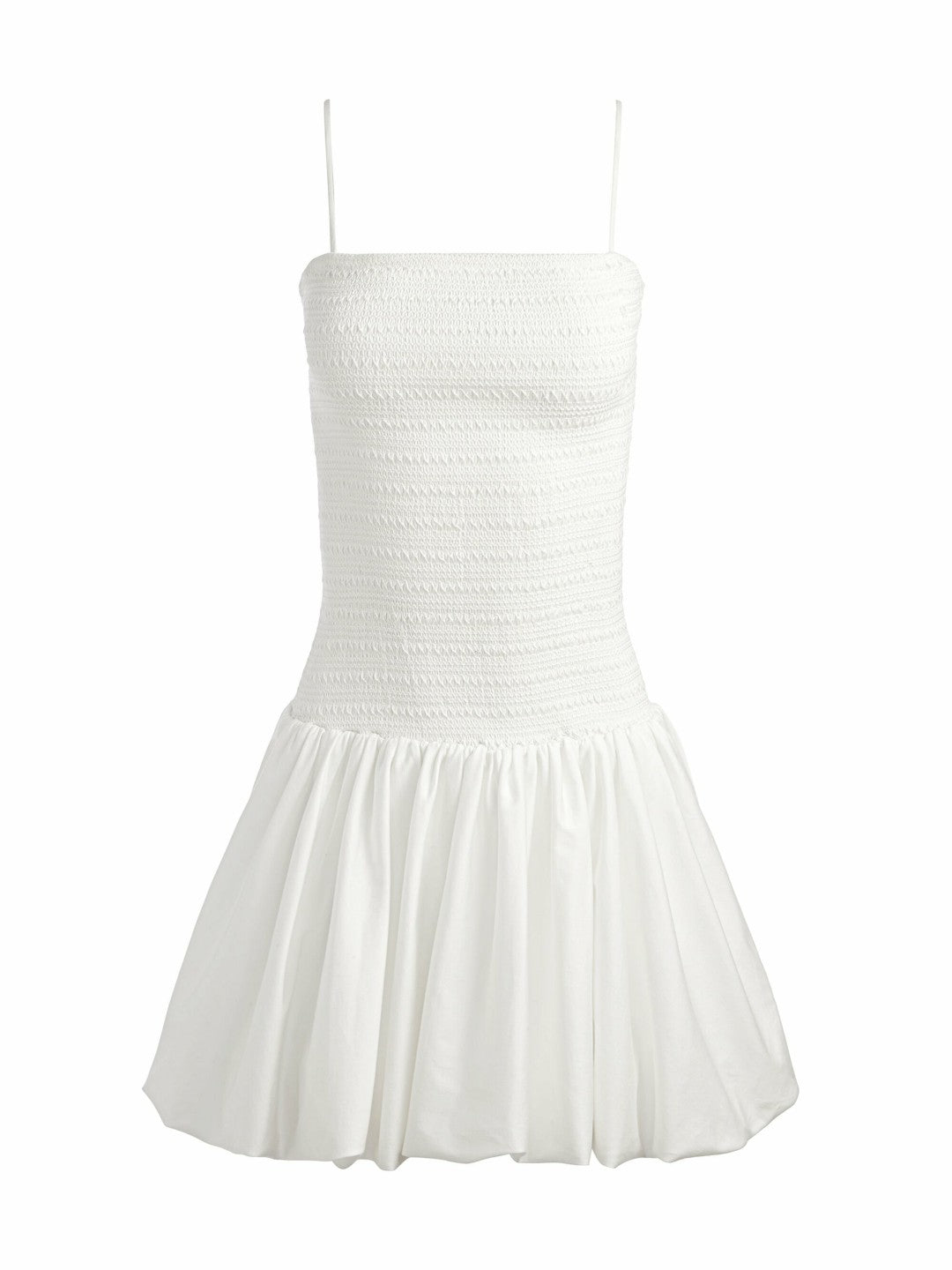 Arden Drop Waist Mini Dress In Off White - Alice + Olivia Women