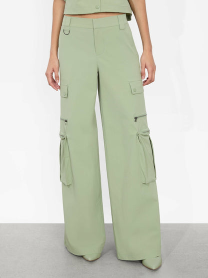 Sara Cargo Pant In Sage - Alice + Olivia Women