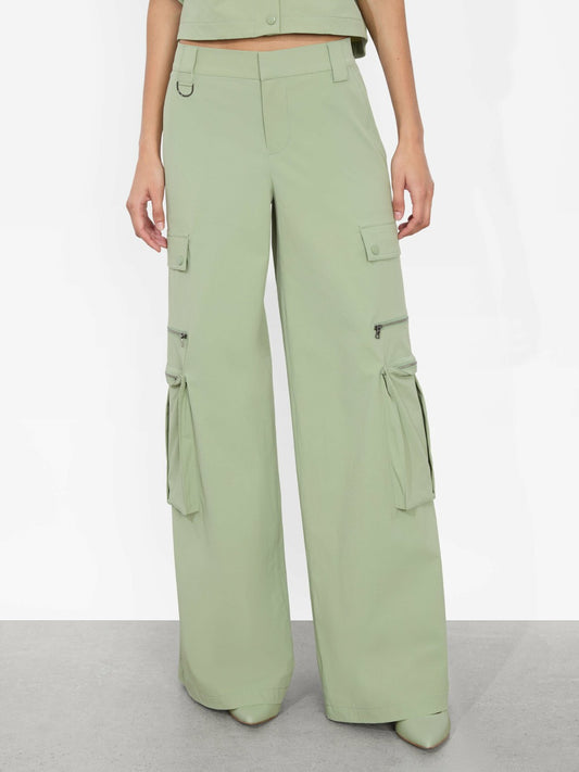 Sara Cargo Pant In Sage - Alice + Olivia Women