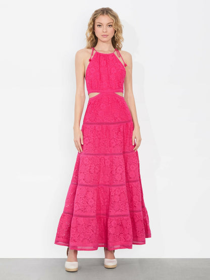 Myrtice Maxi Dress In Raspberry - Alice + Olivia Women