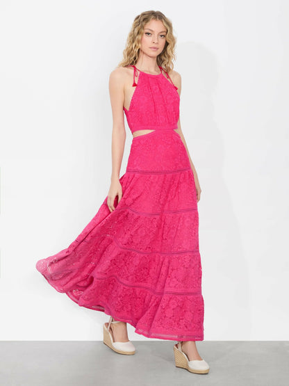 Myrtice Maxi Dress In Raspberry - Alice + Olivia Women