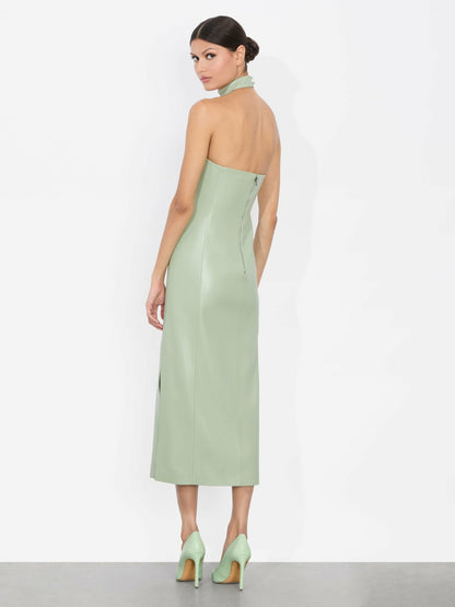 Georgie Vegan Midi Dress In Sage - Alice + Olivia Women