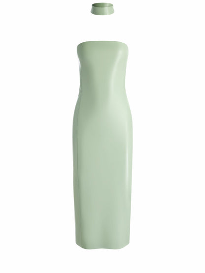 Georgie Vegan Midi Dress In Sage - Alice + Olivia Women