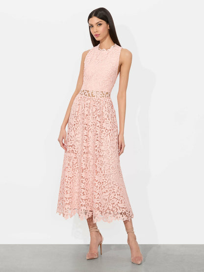 Babette Midi Dress In Pink Bloom - Alice + Olivia Women
