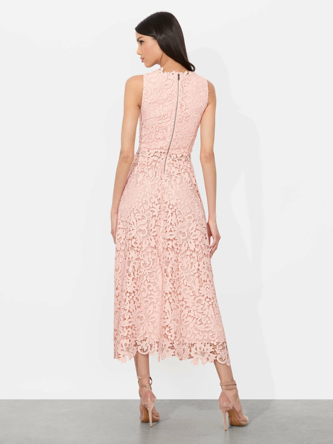 Babette Midi Dress In Pink Bloom - Alice + Olivia Women