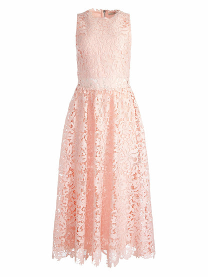 Babette Midi Dress In Pink Bloom - Alice + Olivia Women