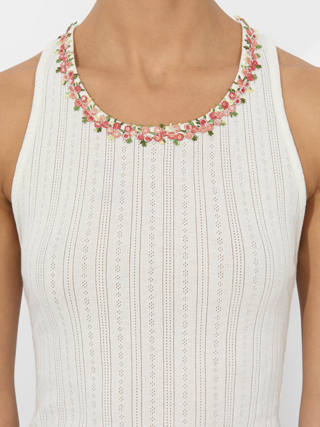 Allen Tank Top In Off White - Alice + Olivia Women