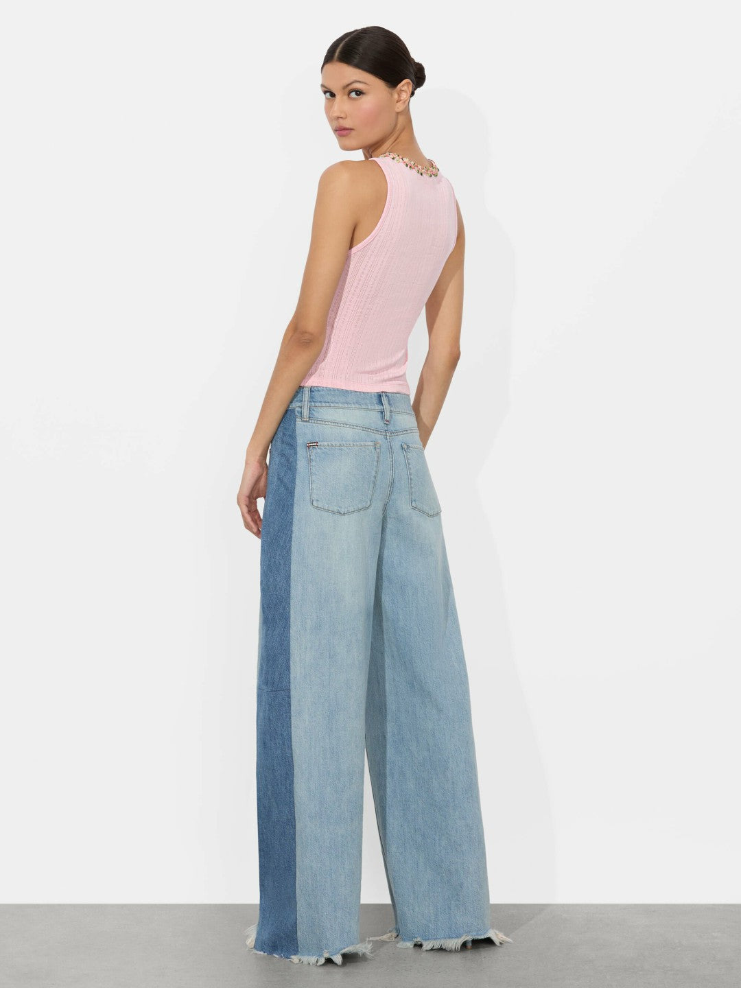 Allen Tank Top In Pink Bloom - Alice + Olivia Women