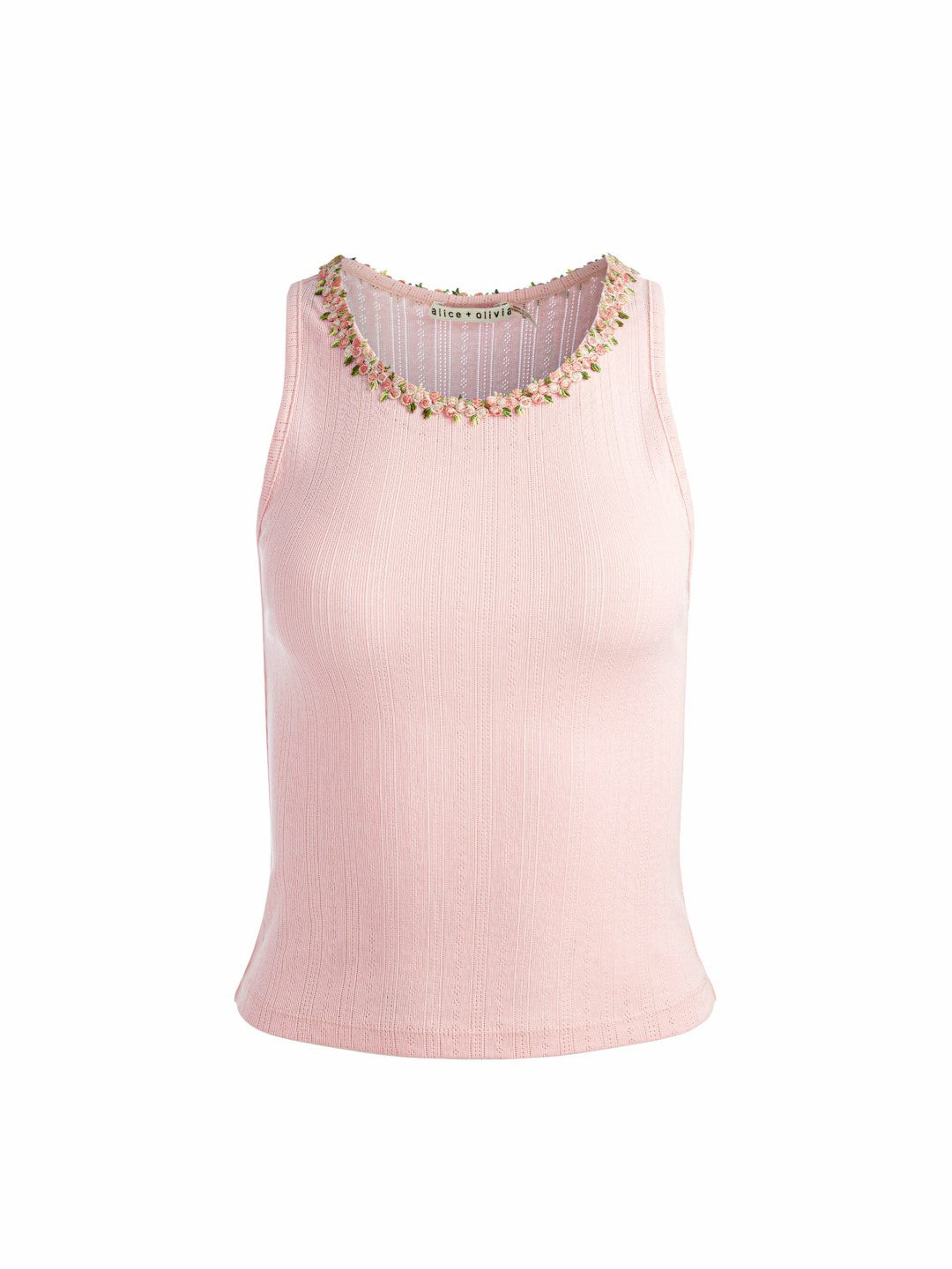 Allen Tank Top In Pink Bloom - Alice + Olivia Women
