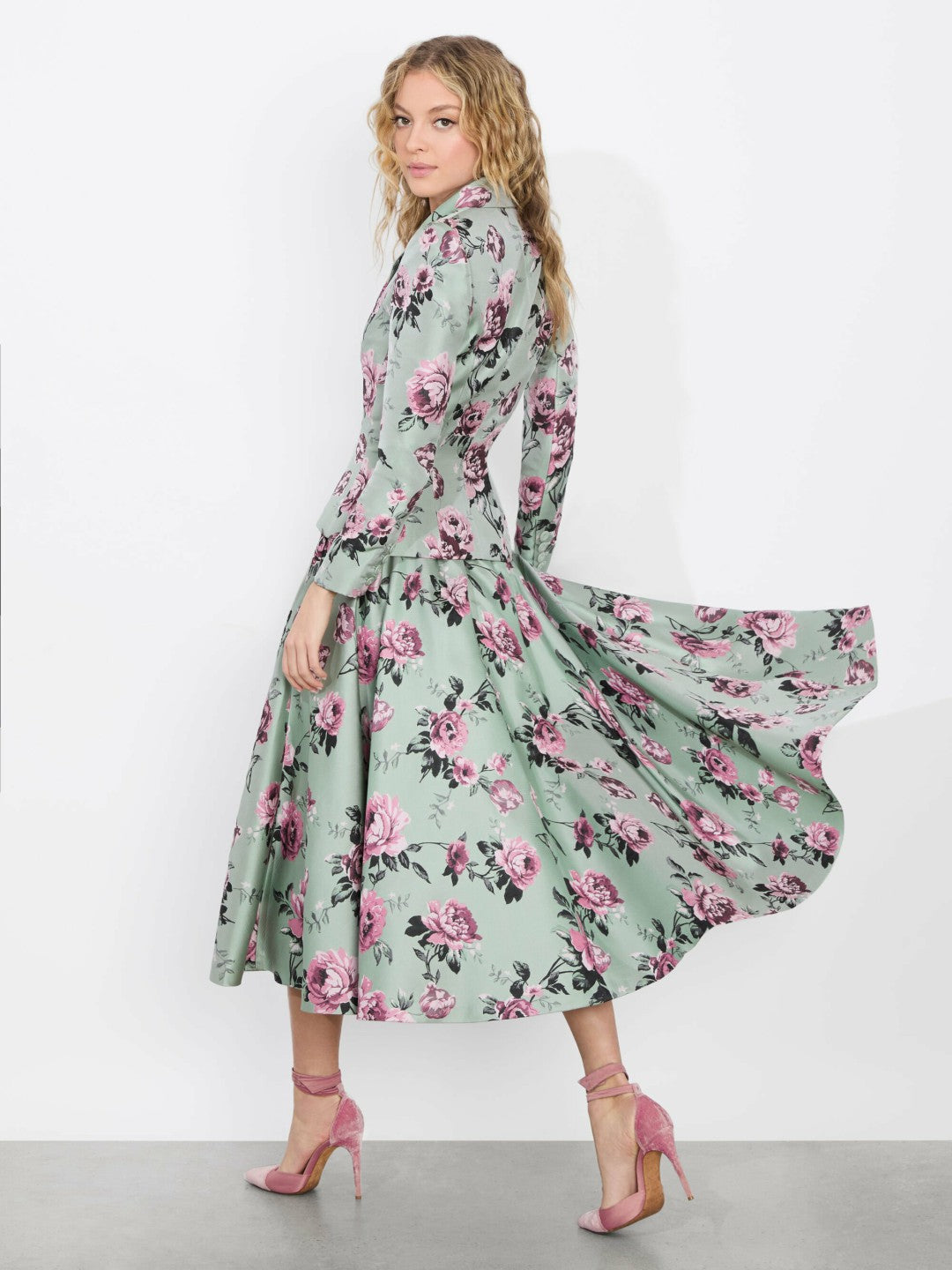 Iana Sculpted Blazer In Sage Multi - Alice + Olivia Women