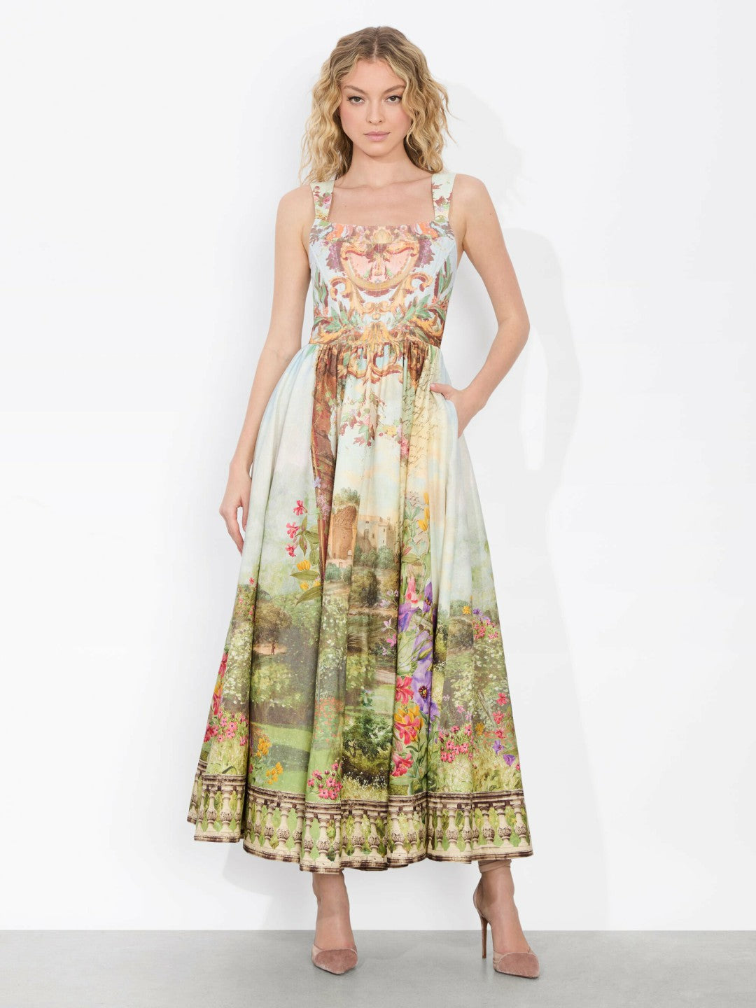 Guinevere Bustier Dress In Dusk To Dawn - Alice + Olivia Women