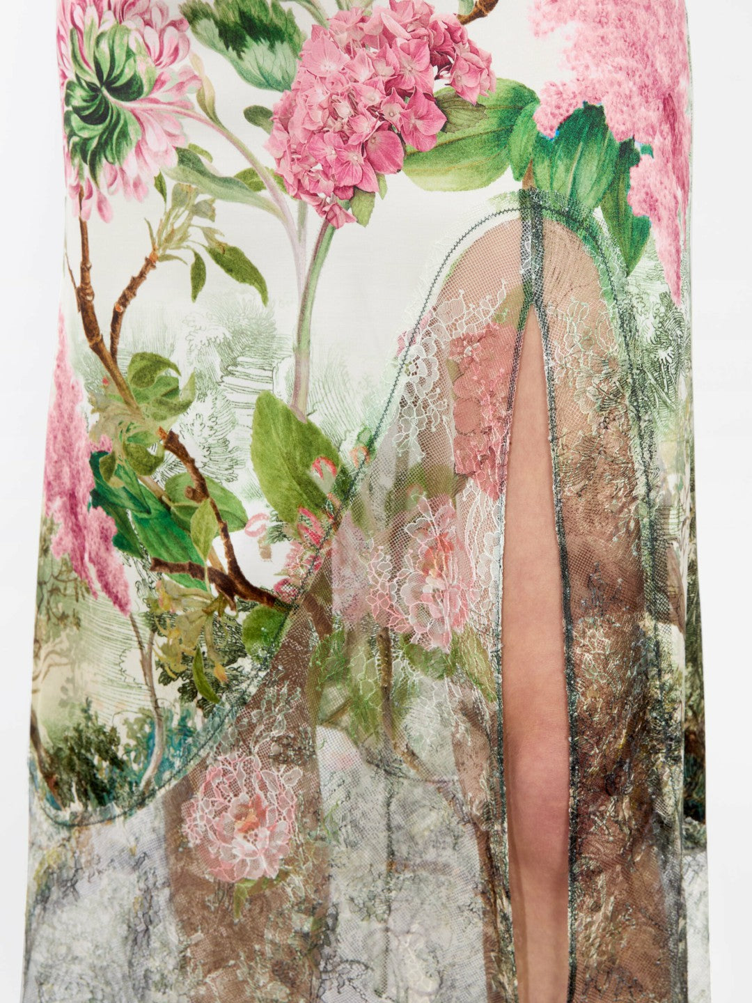 Julietta Cutaway Lace Slip Dress In Rose Whisper - Alice + Olivia Women