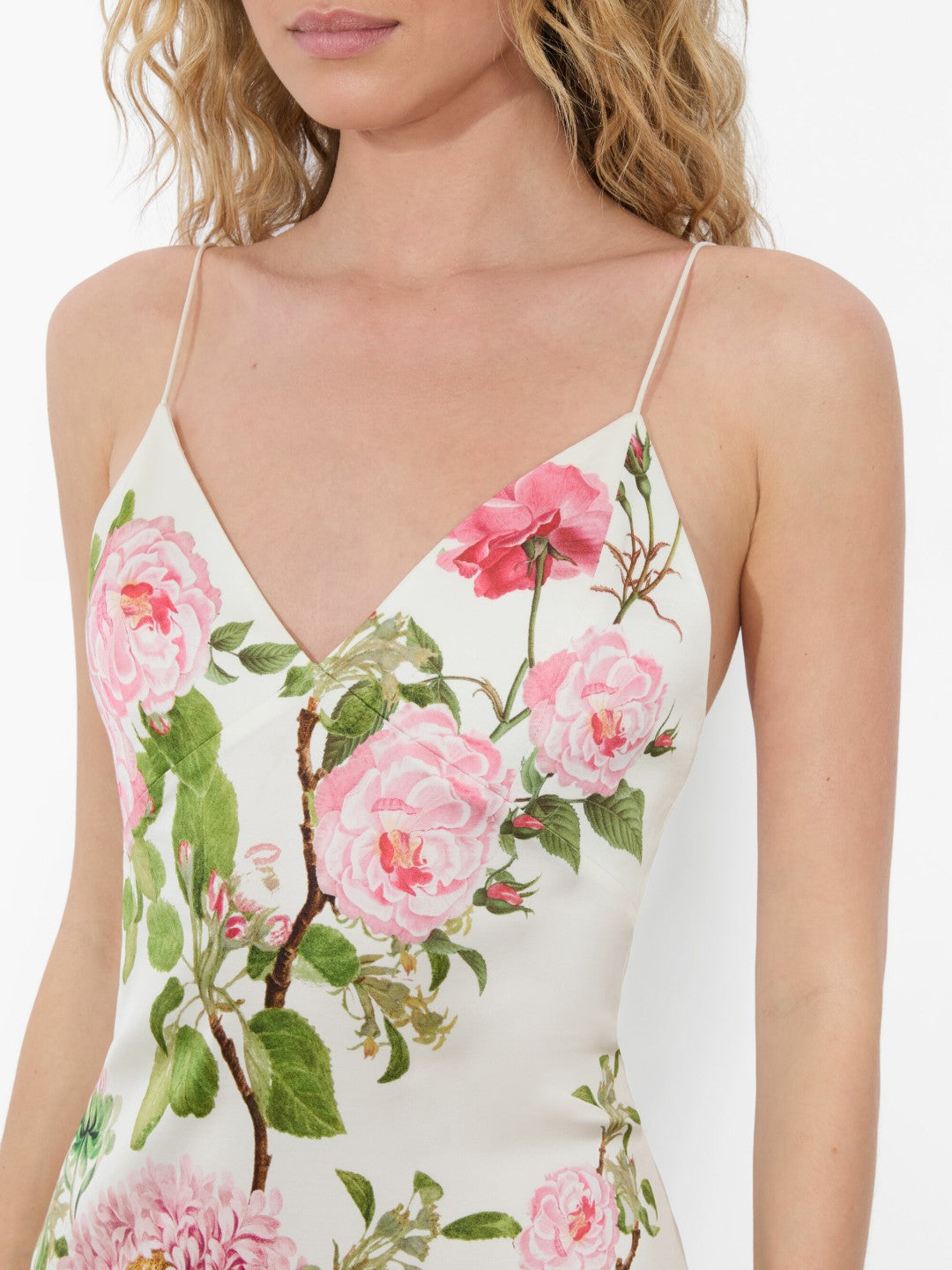 Julietta Cutaway Lace Slip Dress In Rose Whisper - Alice + Olivia Women