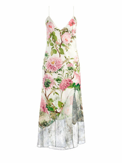Julietta Cutaway Lace Slip Dress In Rose Whisper - Alice + Olivia Women