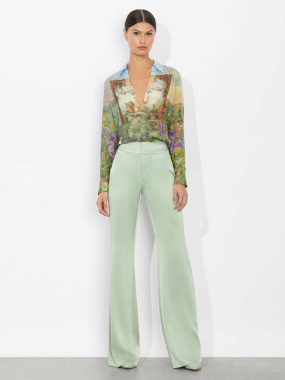 Eloise Button Down Blouse In Dusk To Dawn - Alice + Olivia Women