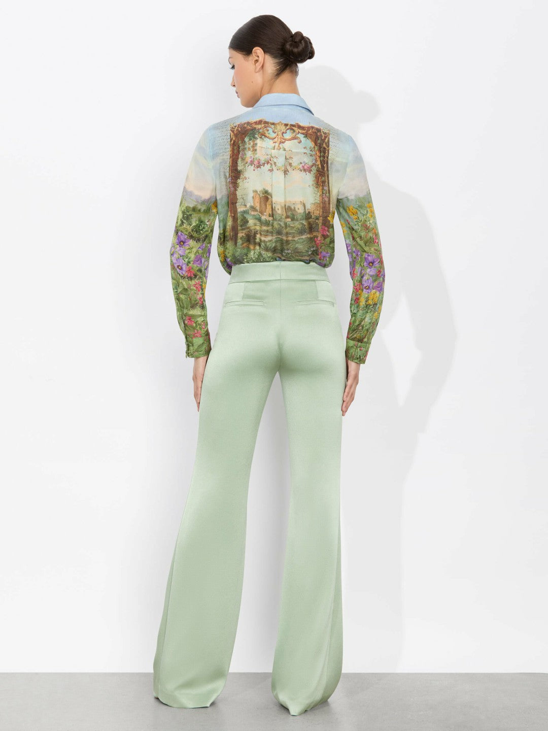 Eloise Button Down Blouse In Dusk To Dawn - Alice + Olivia Women