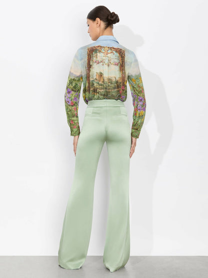 Eloise Button Down Blouse In Dusk To Dawn - Alice + Olivia Women