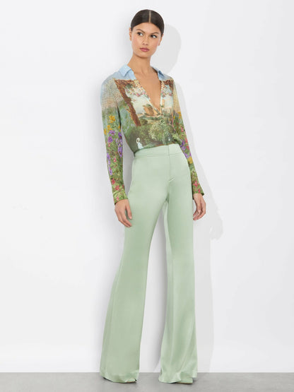 Eloise Button Down Blouse In Dusk To Dawn - Alice + Olivia Women
