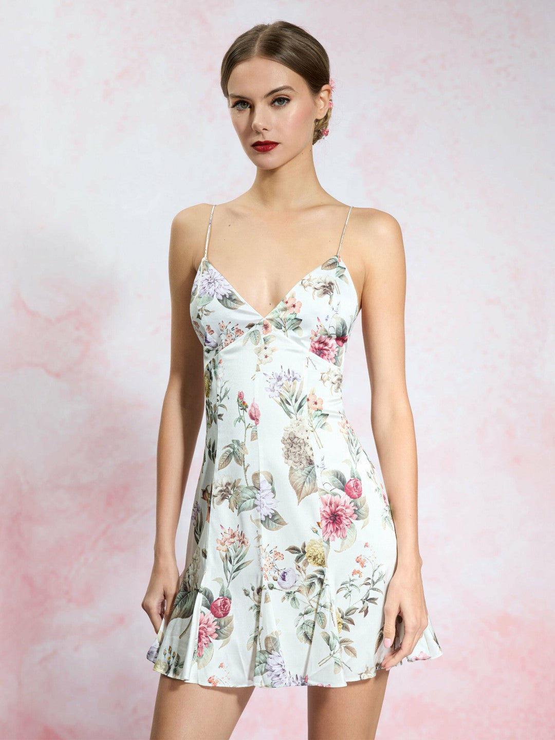 Julietta Mini Slip Dress In Sweet Nothings - Alice + Olivia Women