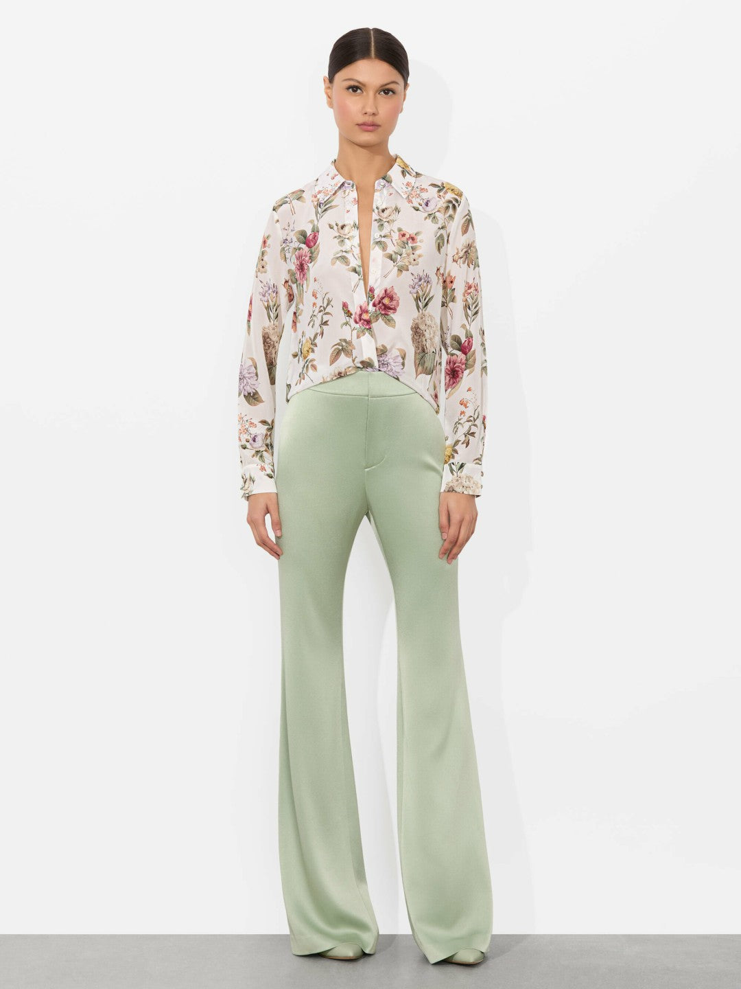 Willa Silk Blouse In Sweet Nothings - Alice + Olivia Women