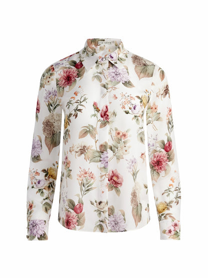 Willa Silk Blouse In Sweet Nothings - Alice + Olivia Women