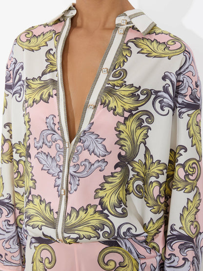 Lane Oversized Button Down In Day Dreamer - Alice + Olivia Women