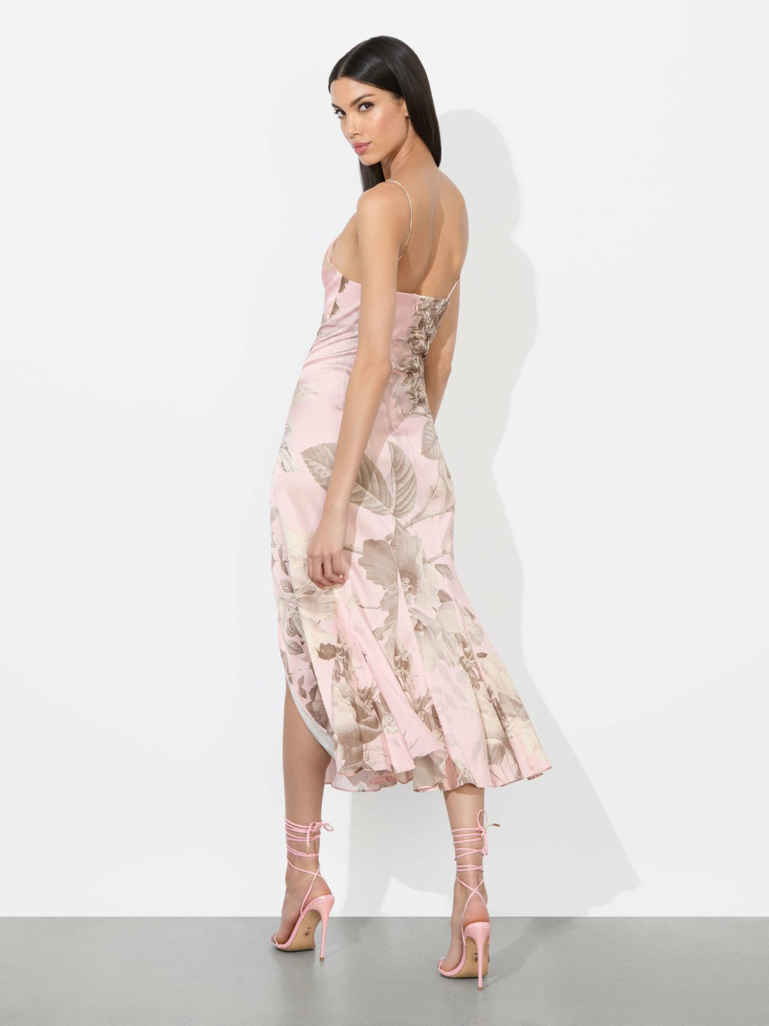 Julietta Midi Slip Dress In Meadow Large - Alice + Olivia Women