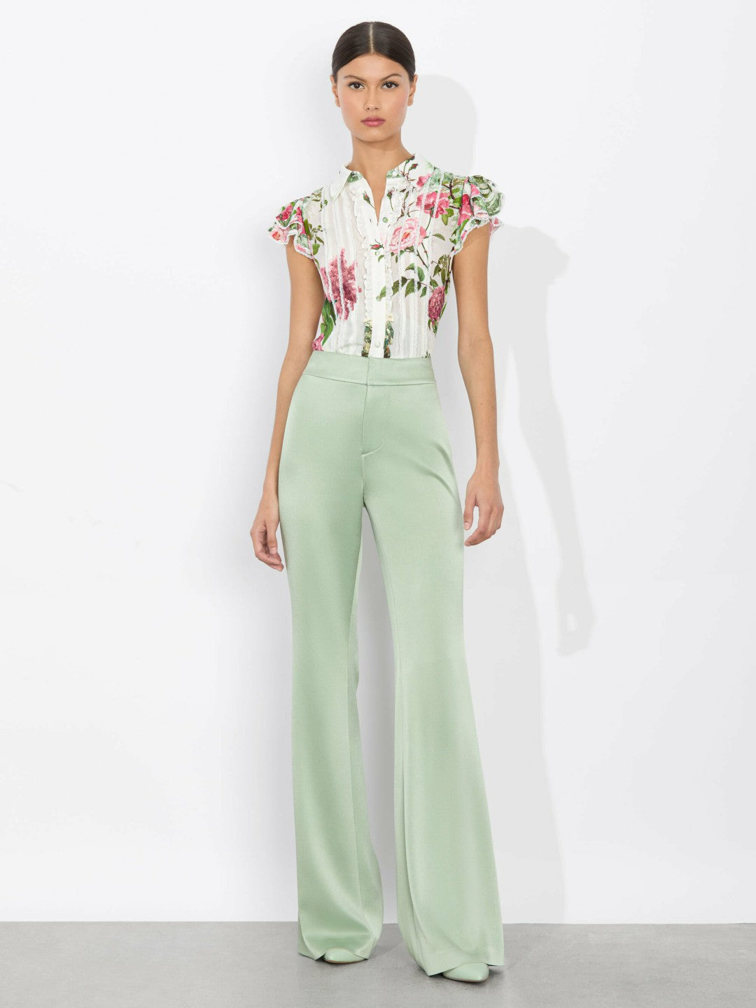 Minda Blouse In Rose Whisper - Alice + Olivia Women