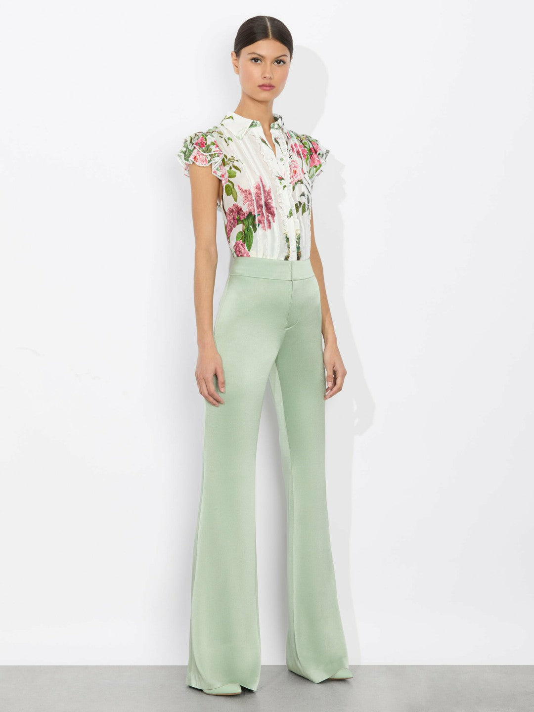 Minda Blouse In Rose Whisper - Alice + Olivia Women