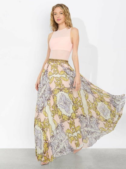 Katz Pleated Maxi Skirt In Day Dreamer - Alice + Olivia Women