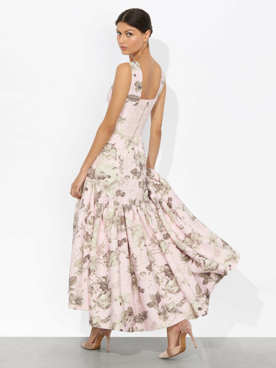 Lila Structured Midi Dress In Meadow - Alice + Olivia Women