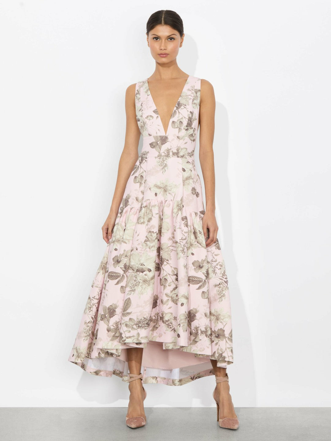 Lila Structured Midi Dress In Meadow - Alice + Olivia Women