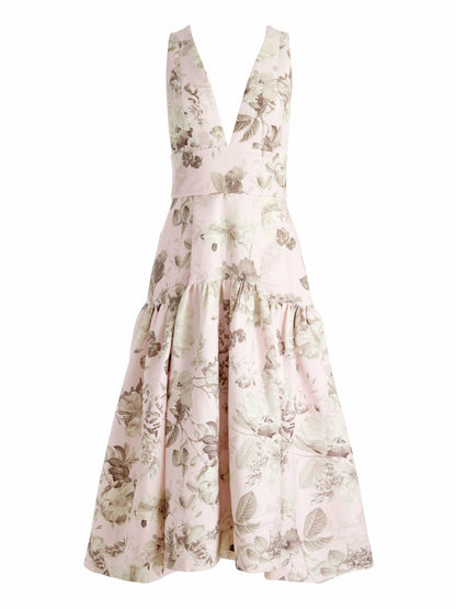 Lila Structured Midi Dress In Meadow - Alice + Olivia Women