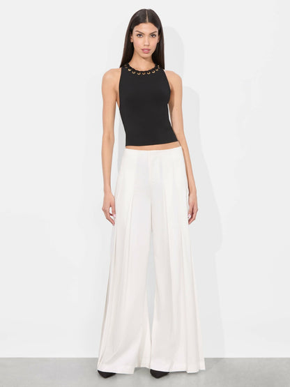 Heidi Grommet Tank In Black - Alice + Olivia Women
