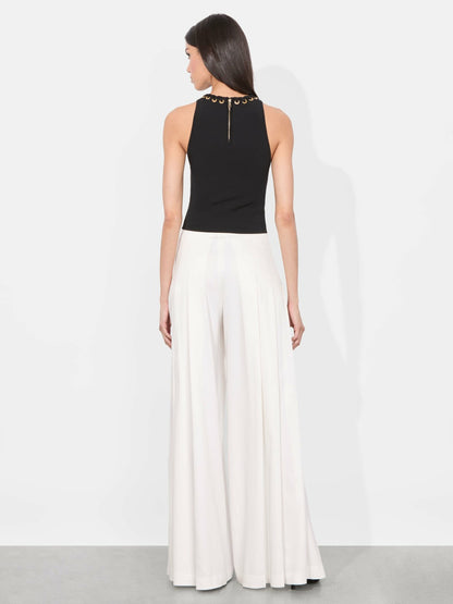 Heidi Grommet Tank In Black - Alice + Olivia Women