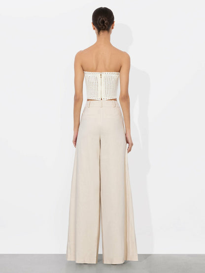 Alison Tube Top In Soft White - Alice + Olivia Women