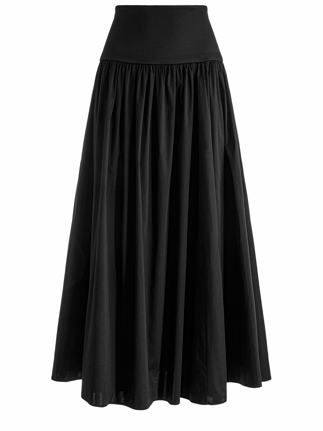 Oriana Drop Waist Midi Skirt In Black - Alice + Olivia Women