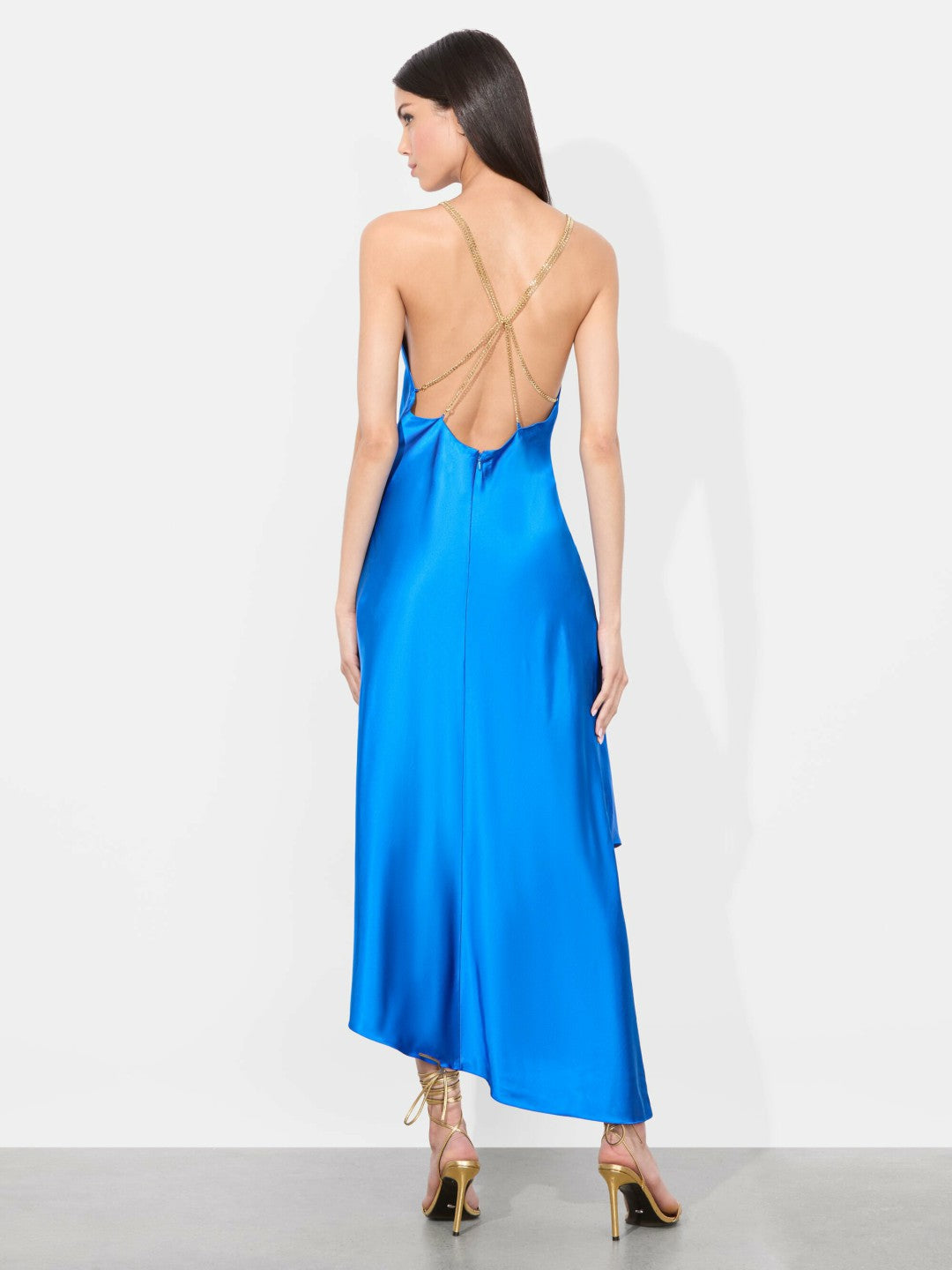 Savana Chain Strap Midi Dress In True Blue - Alice + Olivia Women