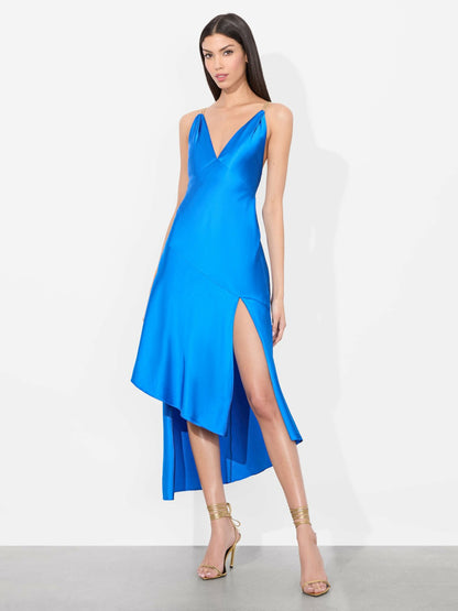 Savana Chain Strap Midi Dress In True Blue - Alice + Olivia Women