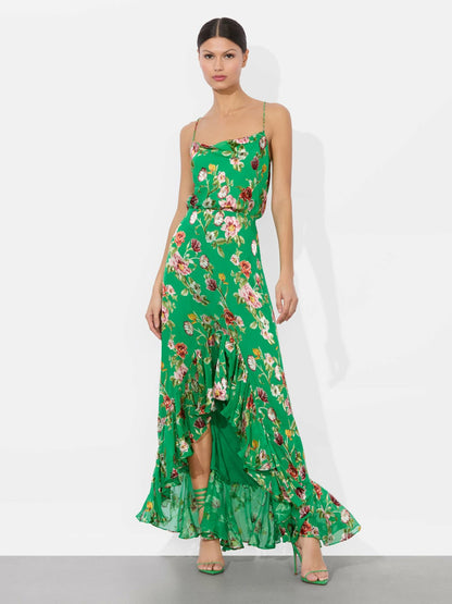 Soraya High Low Skirt In Hamptons Floral - Alice + Olivia Women