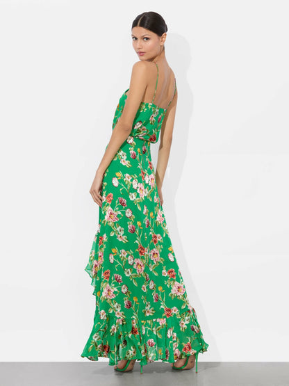 Soraya High Low Skirt In Hamptons Floral - Alice + Olivia Women